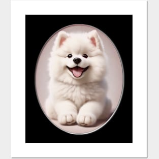 WHITE PUPPY DOG Posters and Art